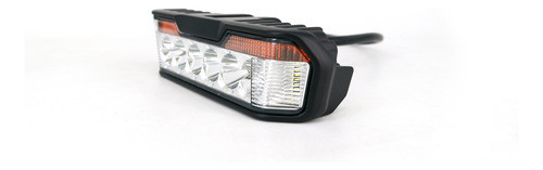 Faro Barra Led Rectangular 30w Iron Blanco Con Giros Ambar 1