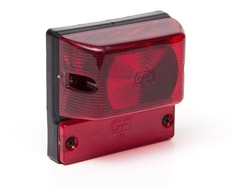 Faro Lateral C/reflector Base Fija Plastico Rojo 0