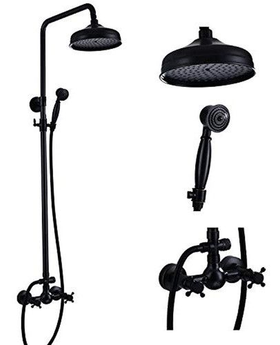 Conjunto De Accesorios De Ducha Expuestos De Bronce Frotado 0