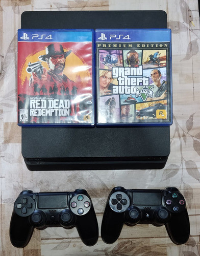Sony Playstation 4 Slim 1tb - Usado + 2 Juegos 0