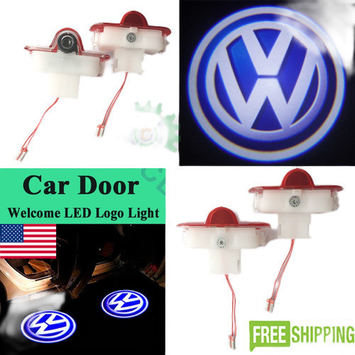 Logo Cortesía De 2xled Puerta Láser Proyector Luces Para Vol 1