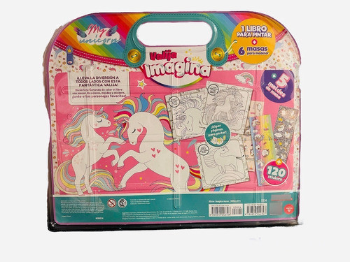 Masa Moldeable Set De Arte Unicornios C/libro Y Stickers 1