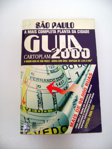 Sao Paulo Guia Cartoplam 2000 Portugues + 98 Mil Ruas Boedo 0