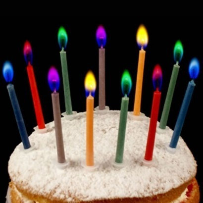 Vela Flama- Llama De Colores  - X 6 U. - Universo Mágico 1