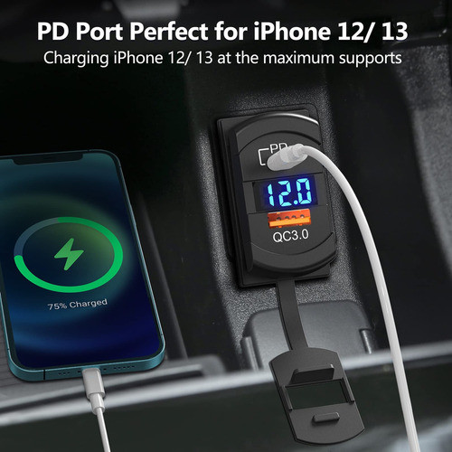 [2022] Usb C Cargador De Coche Interruptor Basculante De Ree 1