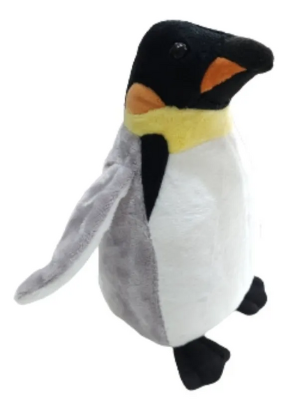 Emperor Penguin Plush 20 cm – Woody Toys, White & Black
