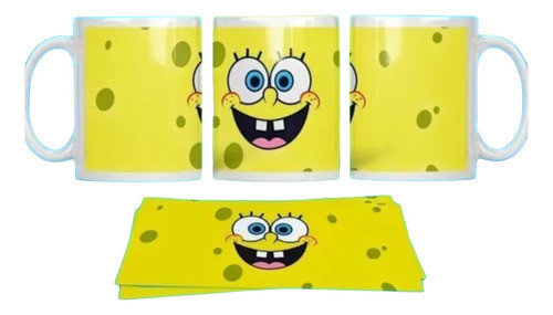 Kit Plantillas Tazas Bob Esponja Sublimación M2 0