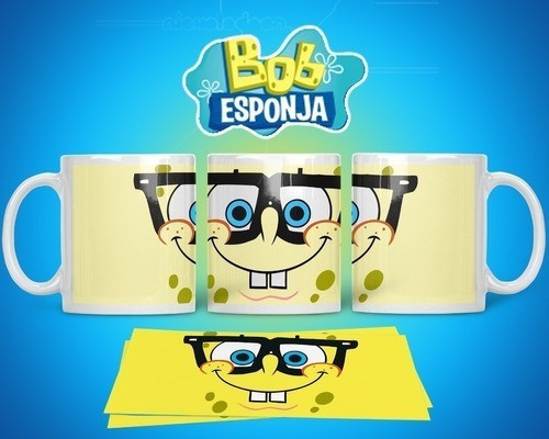 Kit Plantillas Tazas Bob Esponja Sublimación M2 1