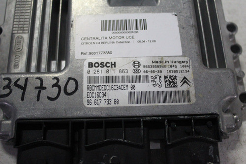 Centralita De Motor Citroen C4 Ii 1,6 Hdi Cm-516 0