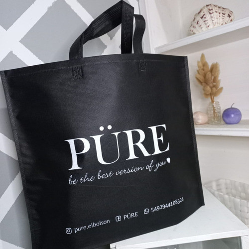 10 Bolsas Friselina Impresas, Logo, Med.45x40cm  (min 1000u) 1