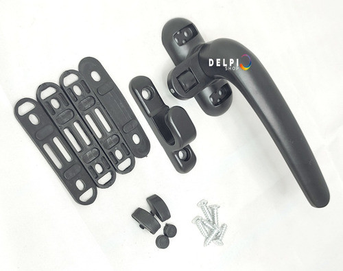 Falleba Aldaba Ventana Abrir Aluminio 18 Unid Traba Negro 1