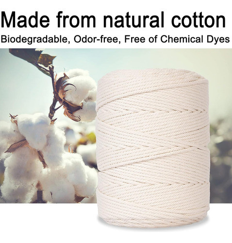 Cuerda De Macramé Natural De 5mm X 1000m Para Manualidades 1
