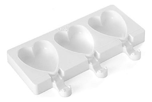 Molde Silicona Helados Con Forma Corazon Antiadherente 0