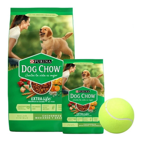 Dog Chow Cachorro 21 Kg+ 3 Kg Con Plato* Y Snacks 1