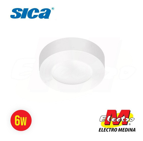 Plafon Panel Led Redondo 6w Luz Calido Sica Electro Medina 0