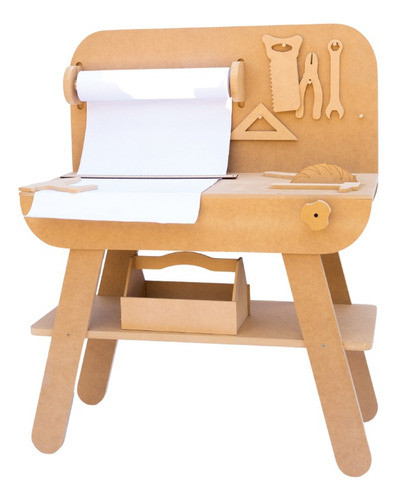 Banco De Trabajo Juguete Simbolico Allinart Mdf S/pintar Csi 0