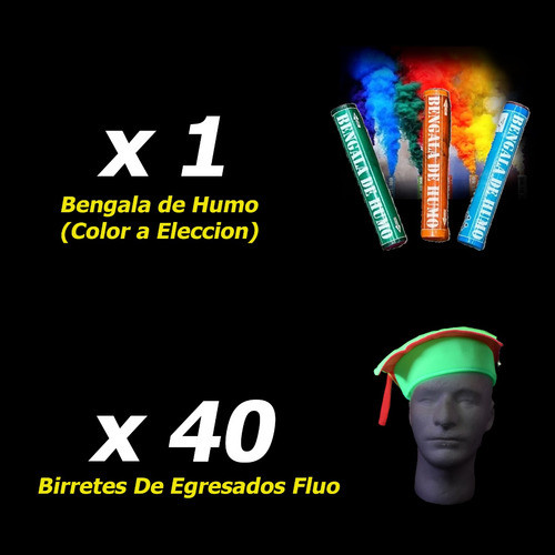 Combo Cotillón Luminoso Egresados 40 Personas 1