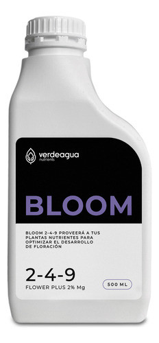 Nutrientes Hidroponía Verdeagua Combo Vege + Flora 500ml 0