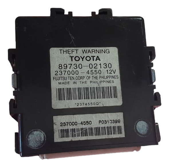 Modulo De Alarma Toyota Corolla 89730-02130 Origina 0