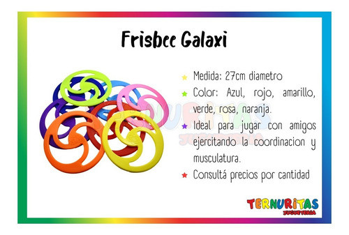 Frisbee Galaxi X10jugar Aire Libre Plato De Playa X Mayor Ap 1