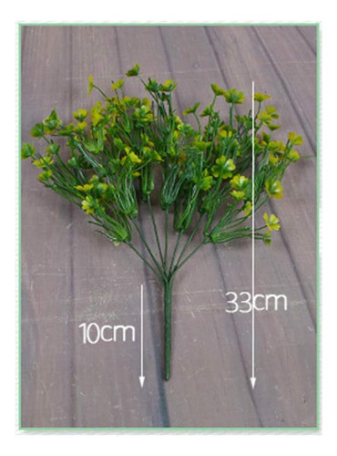 Arbustos Trébol Artificiales, Plantas Verdes Plástico Falso, 1