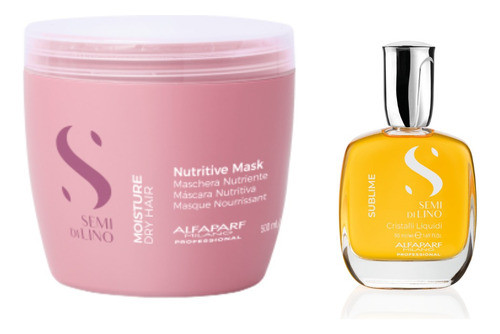 Alfaparf Moisture Máscara 500ml + Cristalle Liquidi 15 Ml 0