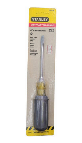 66-090 Destornillador Stanley Barra Comun 6 X 100 - Escar 0