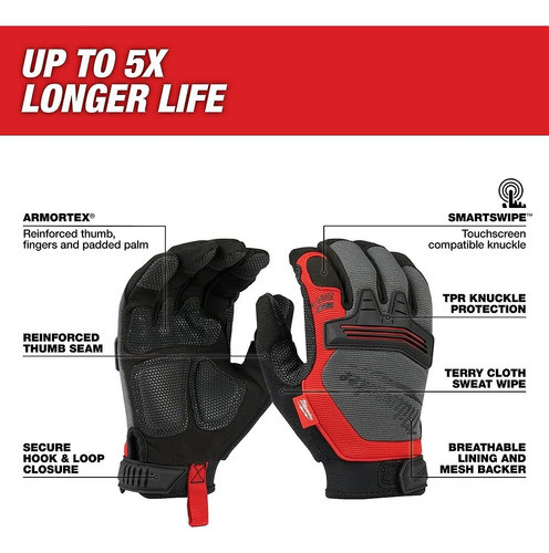 Milwaukee 48-22-8733 Guantes De Demolición, Extragrande 1
