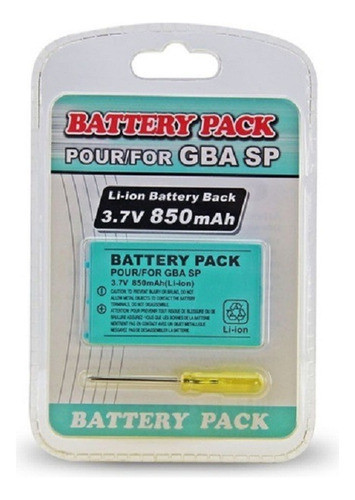 Bateria Para Ds Fat Y Para Gba Sp 850 Mah Y Destornillador 0