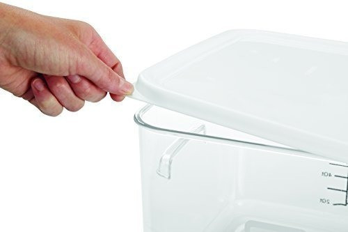 Rubbermaid Commercial Plastic Food Contenedor Tapa Cuadrada 1