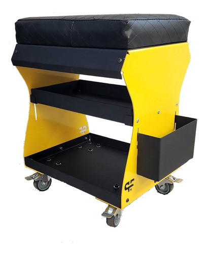 Banquito De Taller Con Ruedas Para Mecanico 160kg 0
