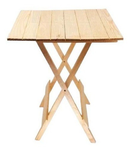 Mesa De Madera Plegable Matera Cuadrada 0