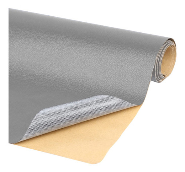 Cuero Adhesivo Para Parches De Reparacion Sillon Gris 0