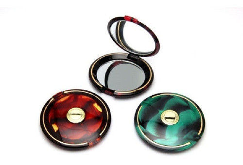 Pack X12 Espejo De Cartera Plastico Doble Faz Redondo 4603 1
