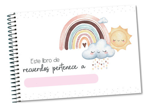 Álbum De Recuerdos Bebé Imprimible Lluvia De Amor 0