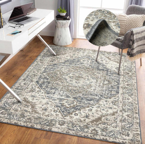 Alfombra Persa Vintage Gris Beige 160x235 68b Kreatex 1