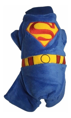 Buzo Enterito Pijama Ropa Para Mascota Raza Pequeña Superman 0