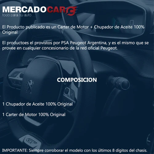 Carter + Chupador Aceite Orig Peugeot Partner 1.6 Hdi - 2013 1