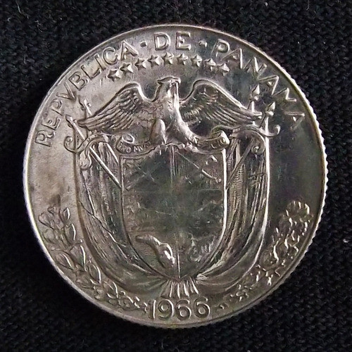 Panamá 1/4 De Balboa 1966 Excelente Km 11.2a 0