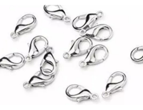 1000 Mosquetones Por Mayor Plateado Dorado Bronce 12mm 0