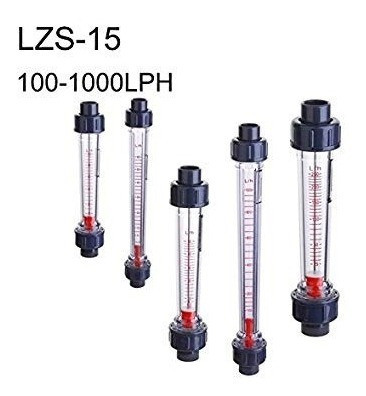 Caudalimetro Caudal Flujometro Rotametro 100-1000 Lts/h Dn15 1