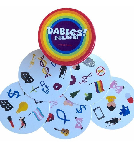 Dables Inclusivo Juego Cartas Redondas Memoria Visual Dobles 1