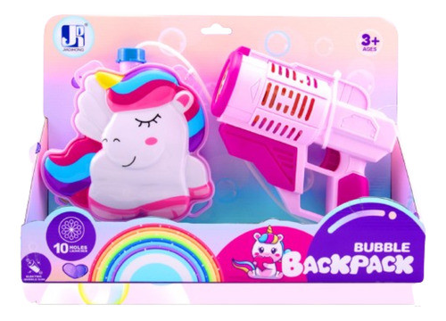 Burbujero Unicornio Pistola Mochila Con Correa - Toy Store 0