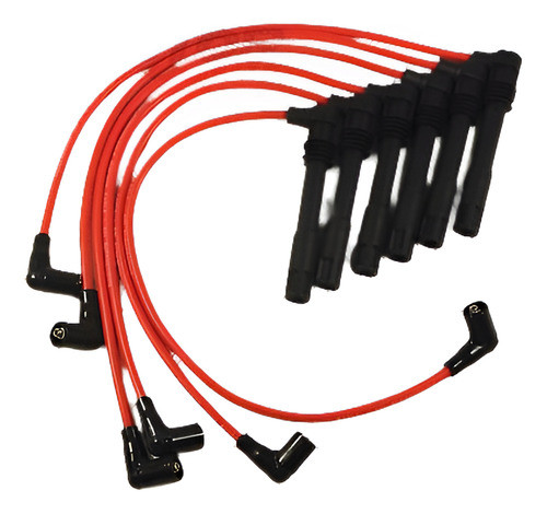 Rojo Jdmspeed 671-6165 Bujía Alambre Fijados Para Audi A4 A6 0
