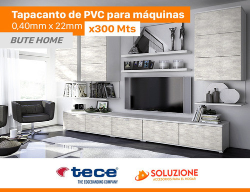 Tapacanto Pvc Filo Bute Home 22mm X 300mts P/máquina 1