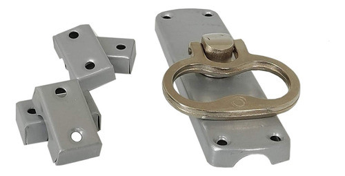 Falleba Hierro Pintura Gris C/argolla Bronce Niquelado Rc 0