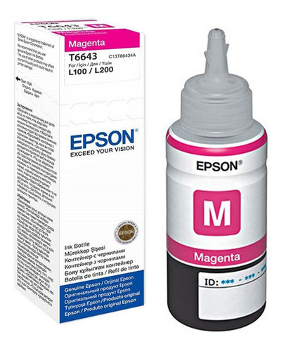 Epson Botella De Tinta Magenta T664320 - Mosca 1