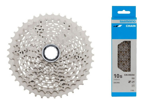 Set Cadena Shimano + Piñon Shimano 10vel - Oscar Bikes 0