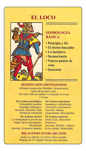 Tarot  Marsella 22 Arcanos Mayores Con Significado Digital 1
