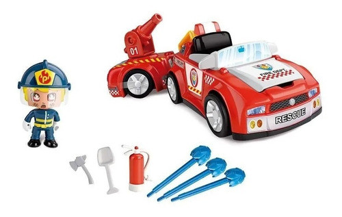 Pinypon Action Coche De Bomberos + Figura Original Educando 0